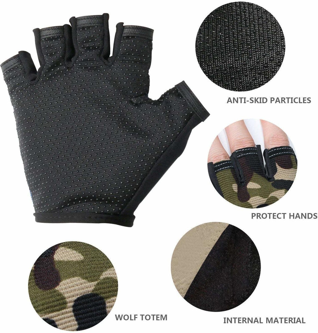 Anti-Slip Breathable Bike Sports Gym & Fitness Gloves